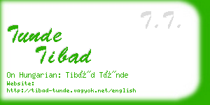 tunde tibad business card